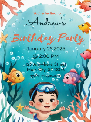 Under the Sea Fish Birthday Party