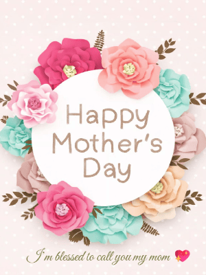 Mother's Day Greeting Card Elegant Floral Collections