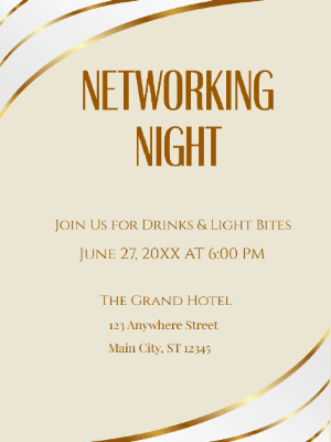 Networking Night Party Invitation Corporate Networking PartyInvite