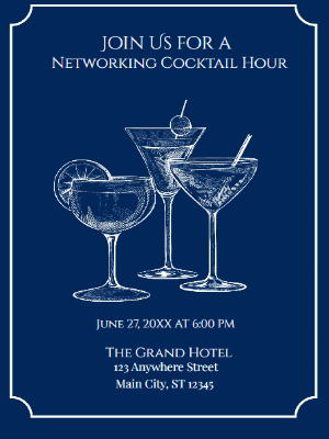Networking Cocktail Party Invitation Corporate Networking Party