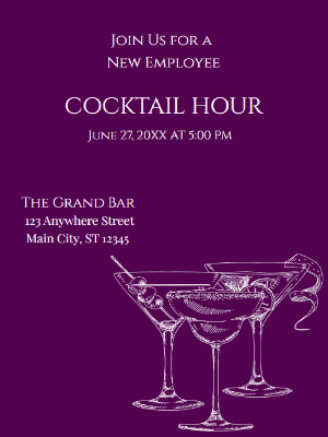 Networking Cocktail Event Invitation