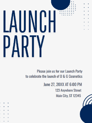 Launch Party Invitation