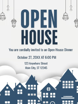 Open House Dinner Party Invitation