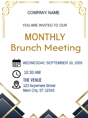 Business Meeting Party Invitation