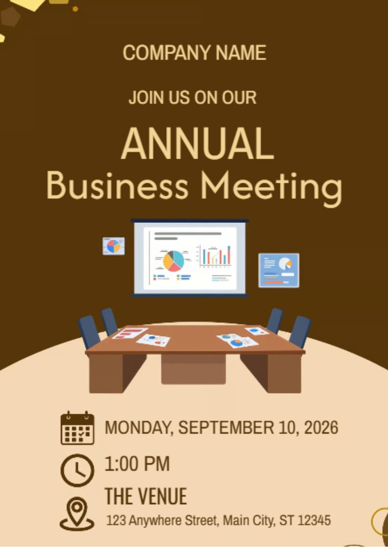 Business Meeting Party Invitation