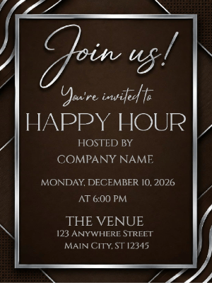 Company Happy Hour Party Invitation