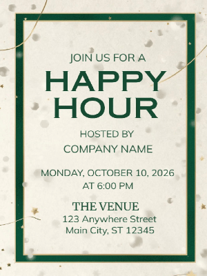 Modern Company Happy Hour Party Invitation
