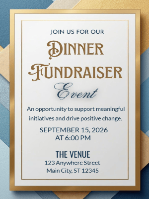 Corporate Fundraising Invitation Dinner Fundraising Invitation Business Party Invitation Company Event Party Invitation