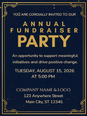 Corporate Fundraising Invitation Fundraising Invitation Business Party Invitation Company Event Party Invitation