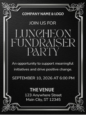 Corporate Fundraising Invitation Fundraising Invitation Business Party Invitation Company Event Party Invitation