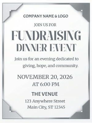 Corporate Fundraising Invitation Fundraising Invitation Business Party Invitation Company Event Party Invitation