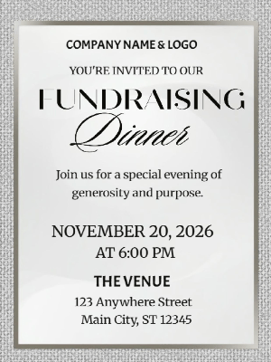 Corporate Fundraising Invitation Fundraising Invitation Business Party Invitation Company Event Party Invitation