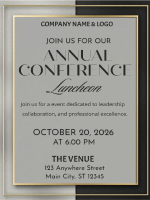 Conference Invitation Company Conference Invitation Business Party Invitation Company Event Party Invitation
