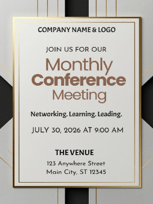Conference Invitation Company Conference Invitation Business Party Invitation Company Event Party Invitation