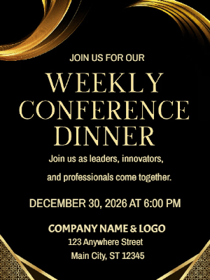 Dinner Conference Invitation Company Conference Invitation Business Party Invitation Company Event Party Invitation