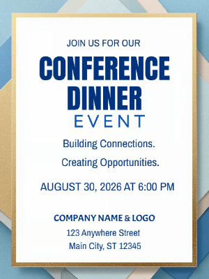 Dinner Conference Invitation Company Conference Invitation Business Party Invitation Company Event Party Invitation