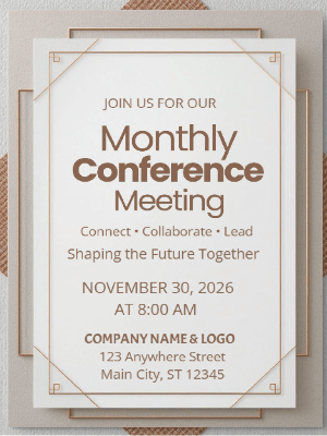 Dinner Conference Invitation Company Conference Invitation Business Party Invitation Company Event Party Invitation