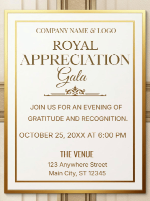 Elegant Appreciation Corporate Gala Party Invitation