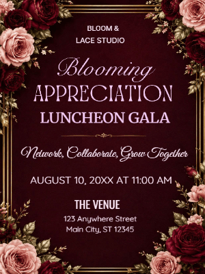 Networking Appreciation Luncheon Corporate Party Invitation