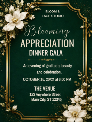 Appreciation Dinner Party Invitation Networking Party Invitation