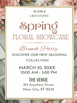 Brunch Party Invitation Networking Party Invitation
