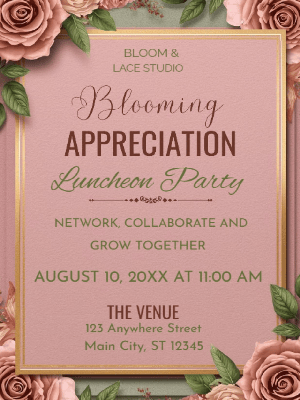 Appreciation Luncheon Party Invitation