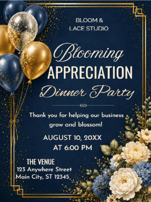 Appreciation Dinner Party Invitation