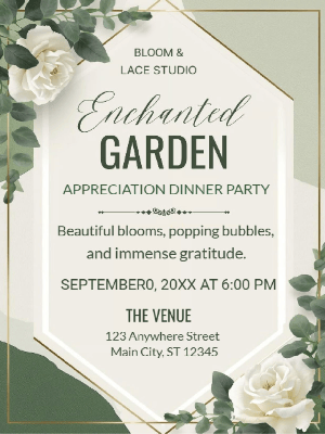 Appreciation Dinner Party Invitation