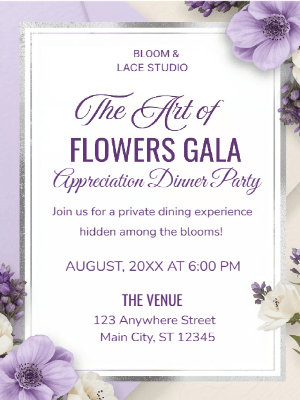 Appreciation Gala Dinner Party Invitation