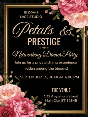 Networking Dinner Party Invitation