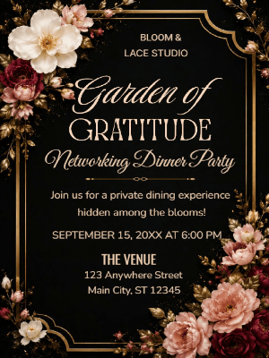 Networking Dinner Party Invitation
