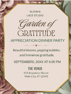 Appreciation Dinner Party Invitation