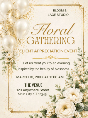 Appreciation Party Invitation Client Appreciation Party