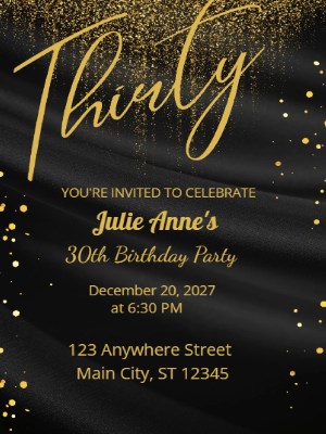 Adult Birthday Invitations