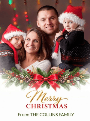 Red and Green Merry Christmas Greetings