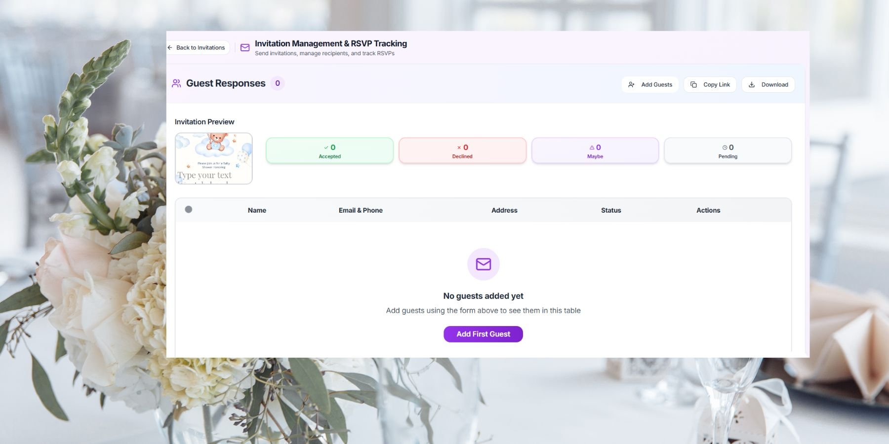 Vendor meeting with client at event