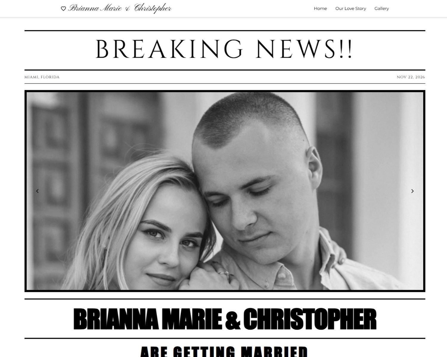 Wedding NewsPaper