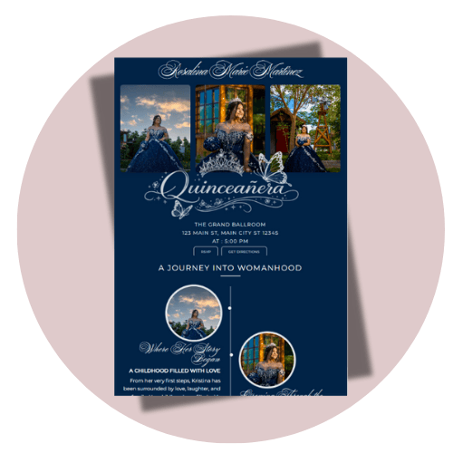 QUINCEANERA WEBSITES quinceanera invitation style