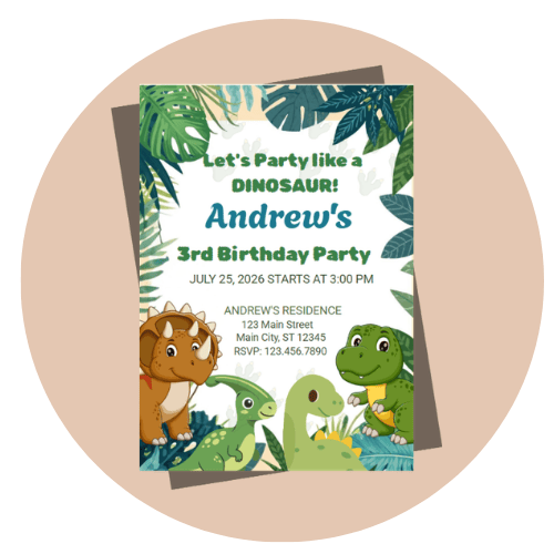 BOYS BIRTHDAY INVITATIONS kids birthday invitation style