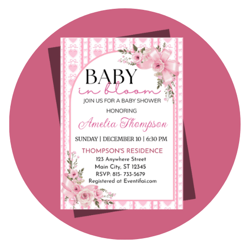 BABY GIRL SHOWER INVITATIONS baby shower invitation style