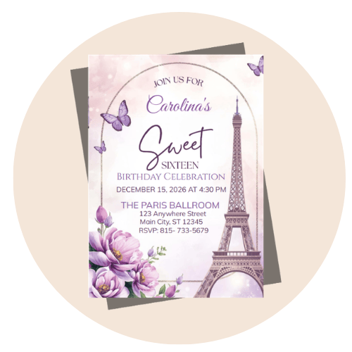 Sweet 16 Invitations sweet 16 invitation style