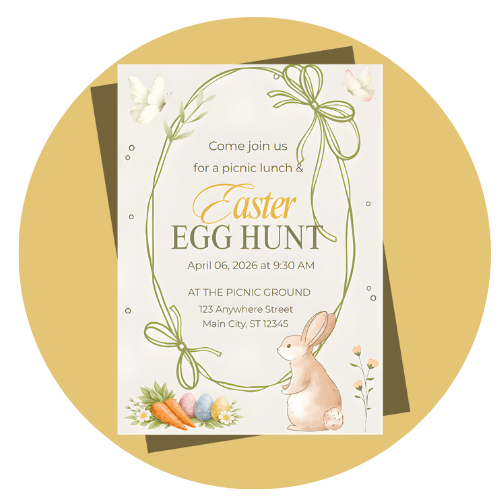 EASTER wedding invitation style