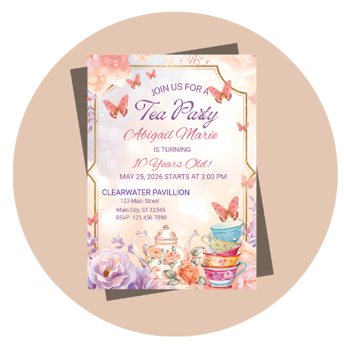 SPRING KIDS BIRTHDAY wedding invitation style