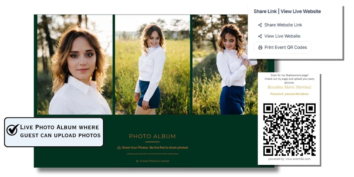 Graduation guest photo album