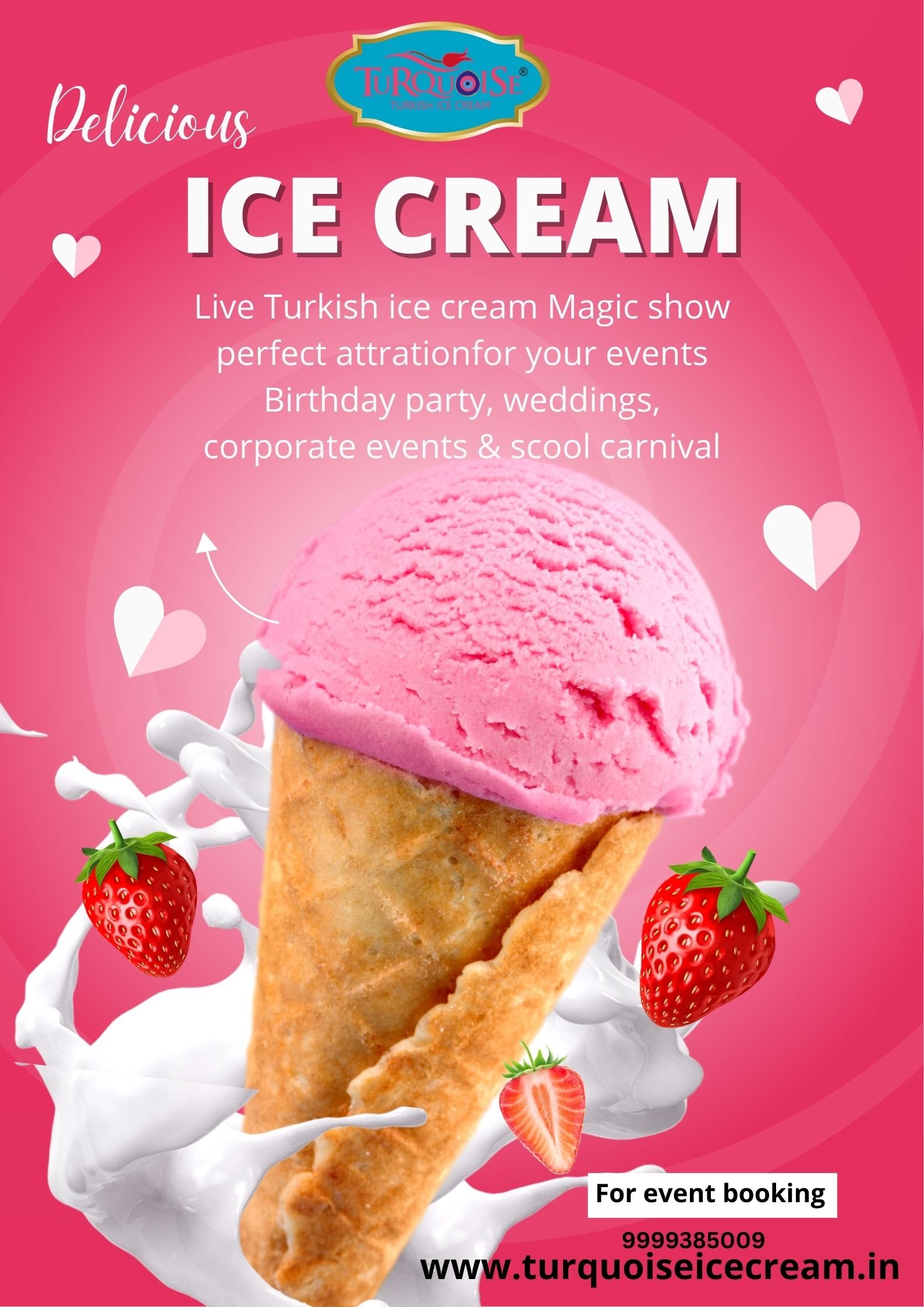 Turquoise Turkish Ice Cream