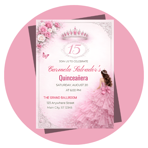 PRINCESS spring invitation style