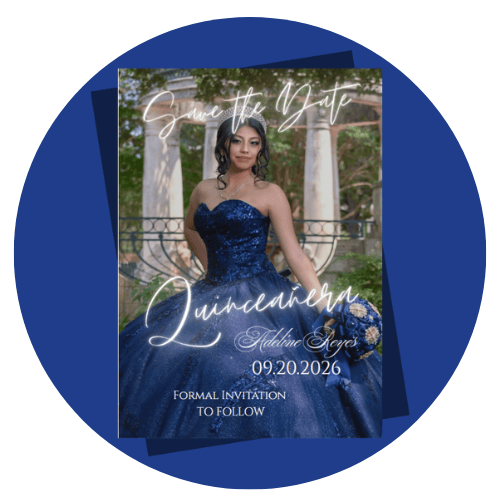 SAVE THE DATE spring invitation style
