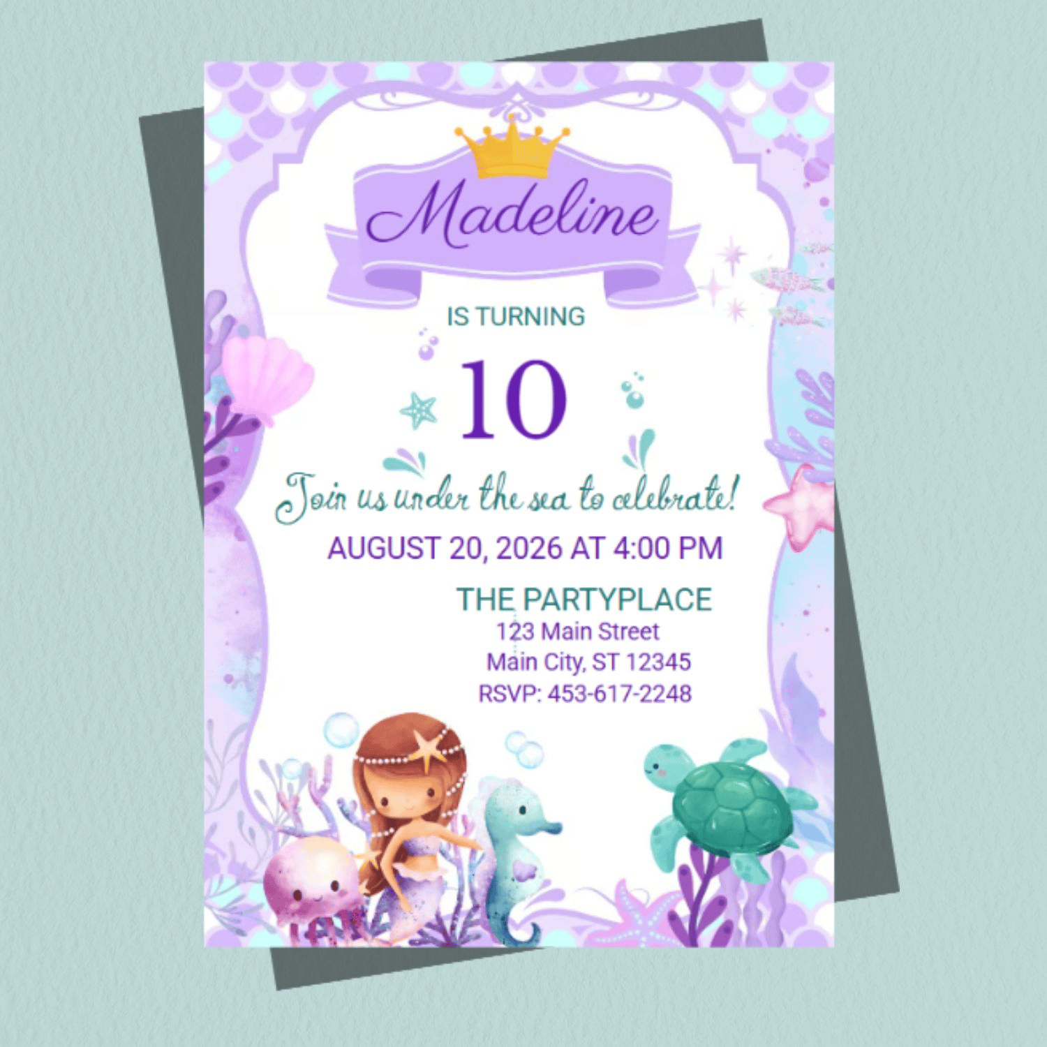 Girl Kids Invitations