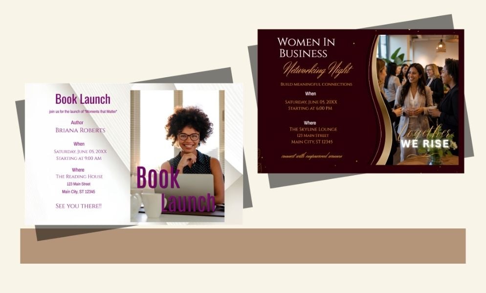 Business Event Pages