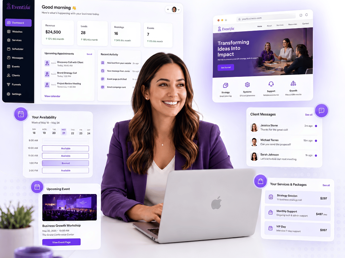 Eventifai Pro platform and business support